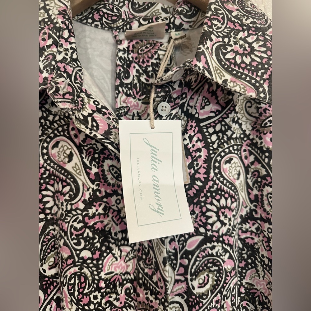 NWT Julia Amory Betty Dress Lee Paisley Size Medium - Picture 10 of 11